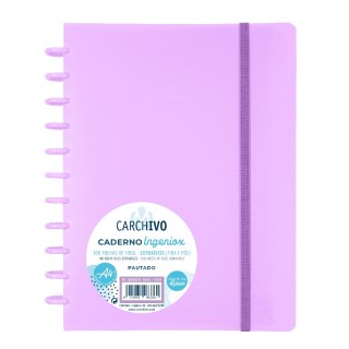 CADERNO INGENIOX A4 PAUTADO ROSA